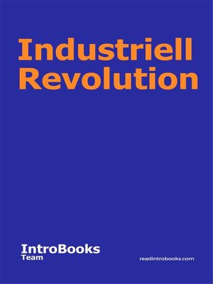 cover image of Industriell Revolution